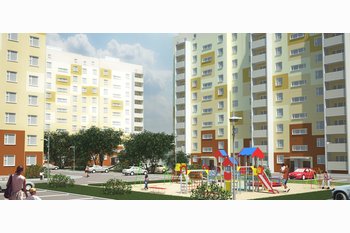  Кирпичные дома в микрорайоне САЗ 2.