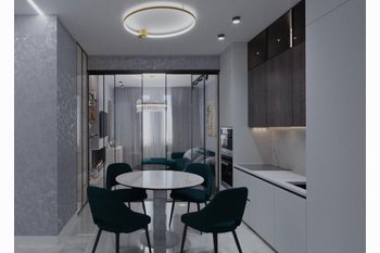 Зонирование кухни и гостиной