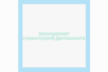  Законопроект о риелторской деятельности