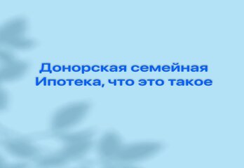 Донорская семейная ипотека, что это такое 