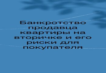 Банкротство продавца квартиры на вторичке и его риски для покупателя.