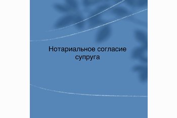  Нотариальное согласие на ипотечную сделку