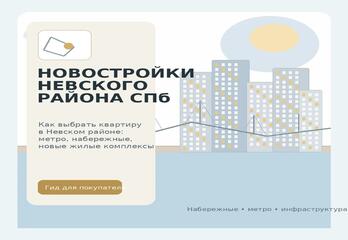 Новостройки Невского района Санкт-Петербурга