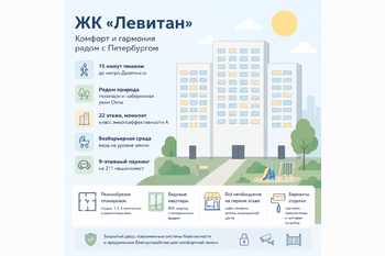  ЖК «Левитан» в Мурино: обзор жилого комплекса, планировки, инфраструктура и что проверить перед покупкой