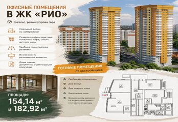 Коммерческое помещение в ЖК "РИО" 