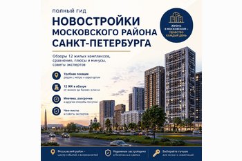  Новостройки Московского района Санкт-Петербурга
