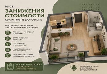 Занижение стоимости квартиры в договоре: чем рискуют продавец и покупатель