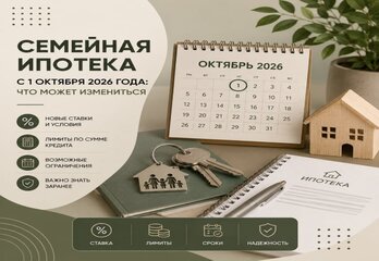 Семейная ипотека с 1 октября 2026 года: что действительно известно и какие изменения обсуждаются