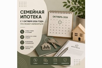  Семейная ипотека с 1 октября 2026 года: что действительно известно и какие изменения обсуждаются