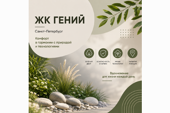  ЖК «Гений» в Санкт-Петербурге: квартиры, дворы, технологии и сроки сдачи