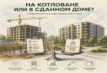 Квартира «на котловане» или в сданном доме: что выгоднее покупать в 2026 году