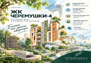 ЖК «Черемушки-4» в Саратове: готовый дом, цены и квартиры на 3-й Дачной