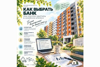  Как выбрать банк при покупке квартиры по семейной ипотеке