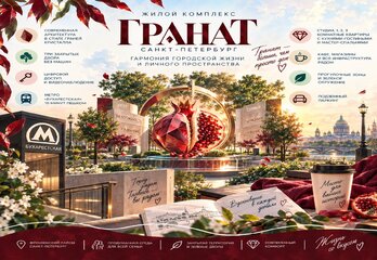 ЖК «Гранат» в Санкт-Петербурге: метро, закрытые дворы и планировки
