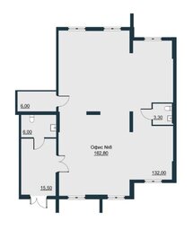 Планировка Коммерческая недвижимость в Ленинском районе 162,8 м2