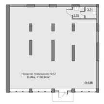 Планировка Коммерческая недвижимость в Кировском районе 150,34 м2