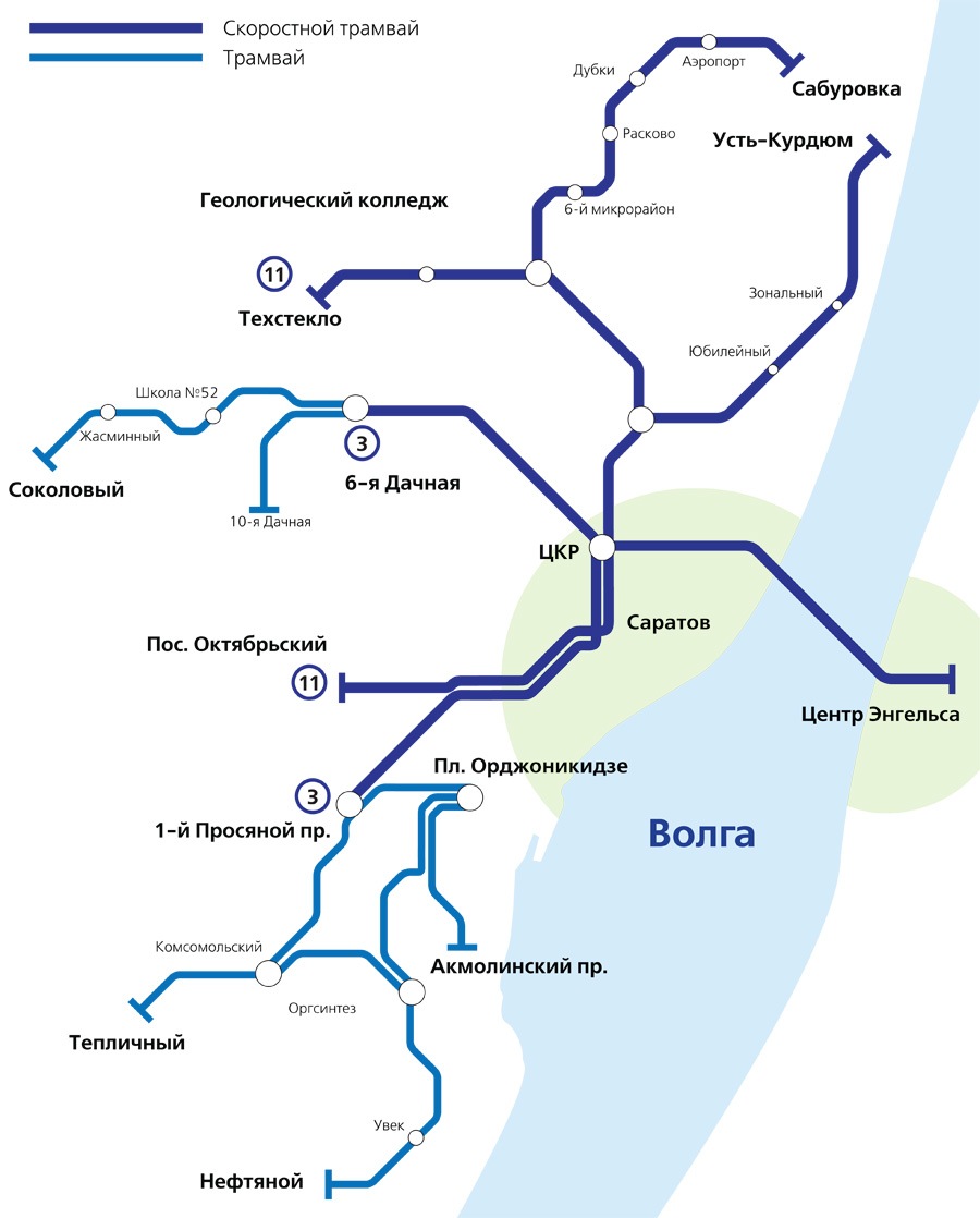 Саратовский метрополитен схема