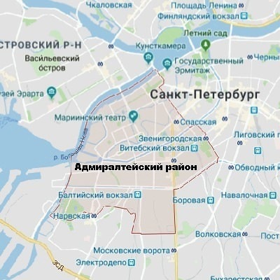 Питер московский район карта